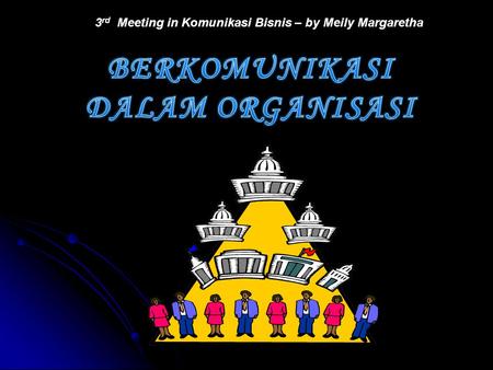 3 rd Meeting in Komunikasi Bisnis – by Meily Margaretha.