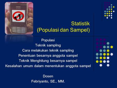 Statistik (Populasi dan Sampel)