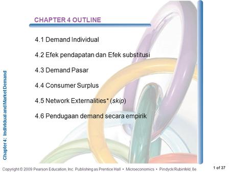 CHAPTER 4 OUTLINE 4.1 Demand Individual