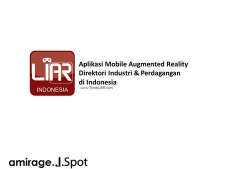 Aplikasi Mobile Augmented Reality Direktori Industri & Perdagangan