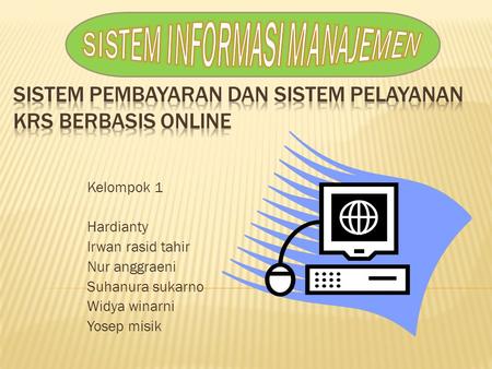 Sistem pembayaran dan sistem pelayanan KRS berbasis online