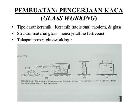 PEMBUATAN/ PENGERJAAN KACA (GLASS WORKING)