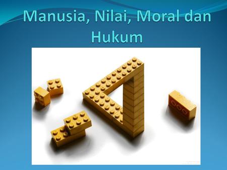 Manusia, Nilai, Moral dan Hukum
