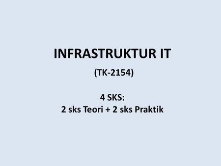 INFRASTRUKTUR IT (TK-2154)