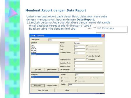 Membuat Report dengan Data Report