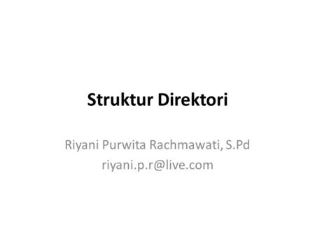 Riyani Purwita Rachmawati, S.Pd