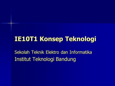 Sekolah Teknik Elektro dan Informatika Institut Teknologi Bandung