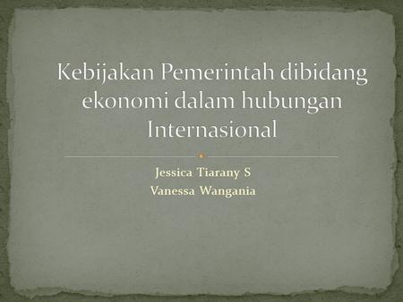 Jessica Tiarany S Vanessa Wangania. JAKARTA, KOMPAS.com- Menteri Perindustrian Mohamad S Hidayat menuturkan, Indonesia memiliki kekuatan dalam memproduksi.