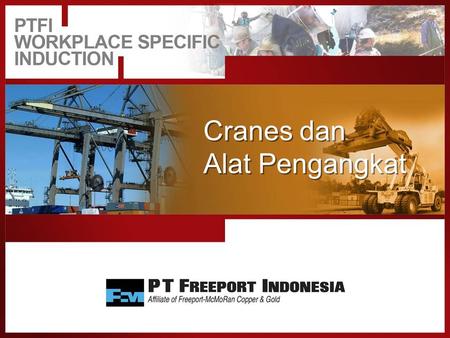 Cranes dan Alat Pengangkat