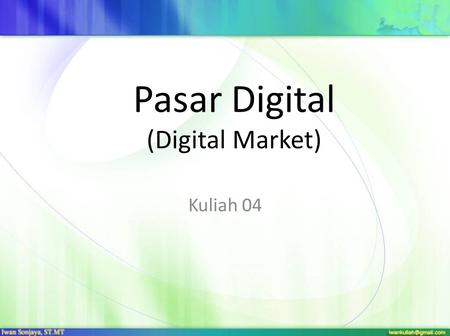 Pasar Digital (Digital Market)
