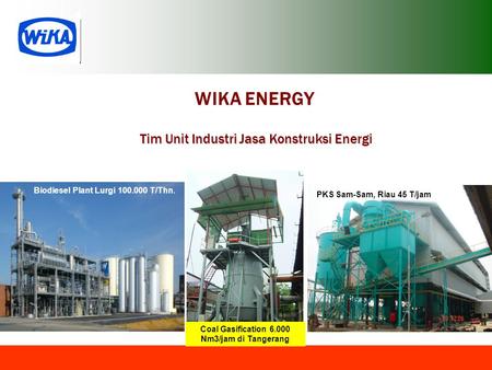 Coal Gasification Nm3/jam di Tangerang