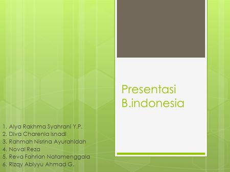 Presentasi B.indonesia