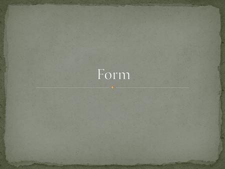 Form.