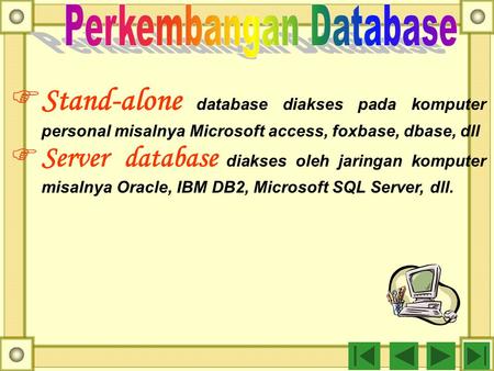 Perkembangan Database