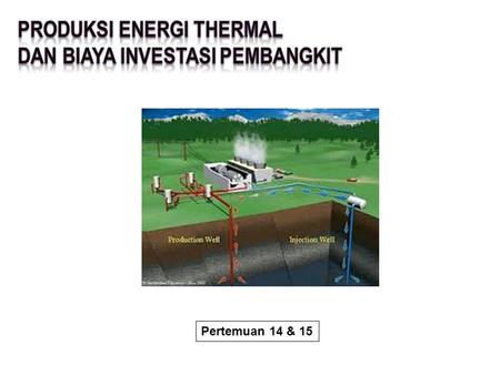 PRODUKSI ENERGI THERMAL Dan biaya investasi pembangkit