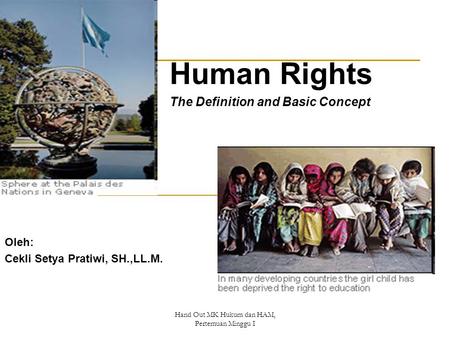 Human Rights The Definition and Basic Concept