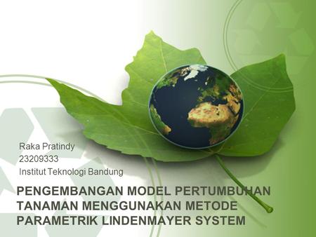 Raka Pratindy  Institut Teknologi Bandung