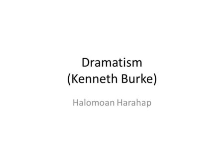 Dramatism (Kenneth Burke)
