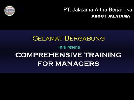 COMPREHENSIVE TRAINING FOR MANAGERS