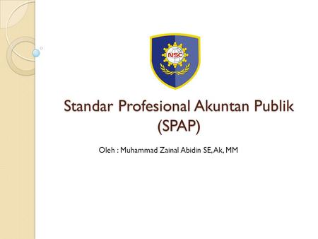 Standar Profesional Akuntan Publik (SPAP)