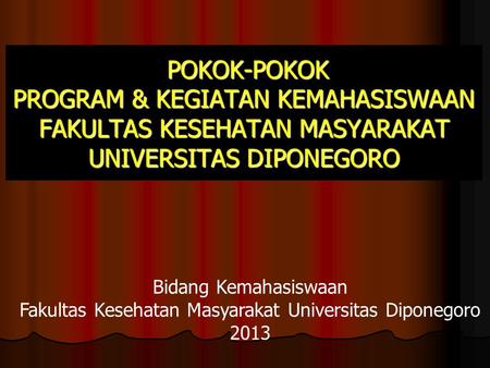 Fakultas Kesehatan Masyarakat Universitas Diponegoro