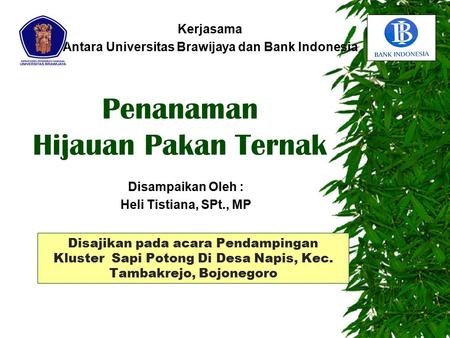 Kerjasama Antara Universitas Brawijaya dan Bank Indonesia