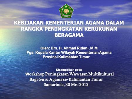 Bagi Guru Agama se-Kalimantan Timur