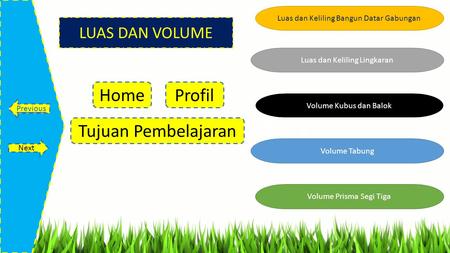 Home Profil Tujuan Pembelajaran LUAS DAN VOLUME