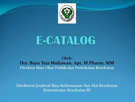 Drs. Bayu Teja Muliawan, Apt, M.Pharm, MM