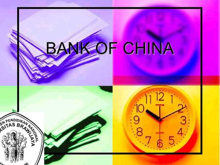 BANK OF CHINA.