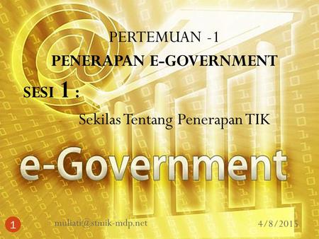 PENERAPAN E-GOVERNMENT
