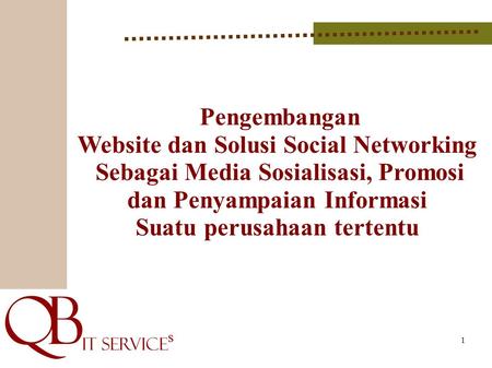 Website dan Solusi Social Networking