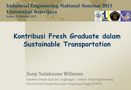 Kontribusi Fresh Graduate dalam Sustainable Transportation