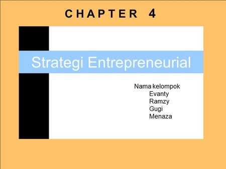 Strategi Entrepreneurial