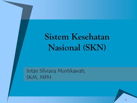 Intan Silviana Mustikawati, SKM, MPH