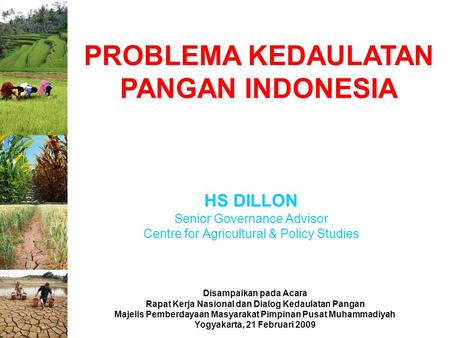 PROBLEMA KEDAULATAN PANGAN INDONESIA