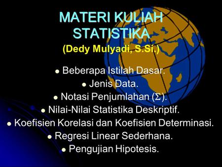 MATERI KULIAH STATISTIKA