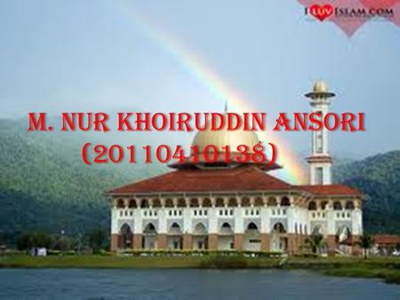 M. Nur Khoiruddin Ansori