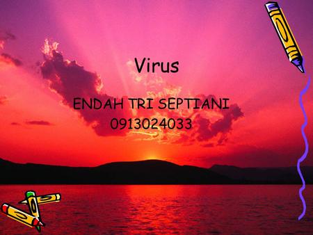 Virus ENDAH TRI SEPTIANI 0913024033.