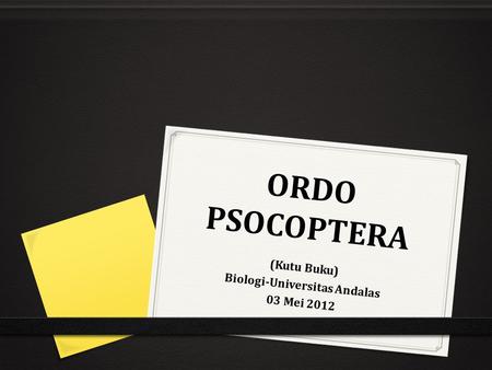 (Kutu Buku) Biologi-Universitas Andalas 03 Mei 2012