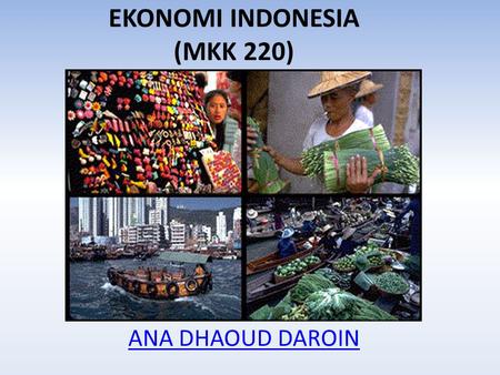 EKONOMI INDONESIA (MKK 220)