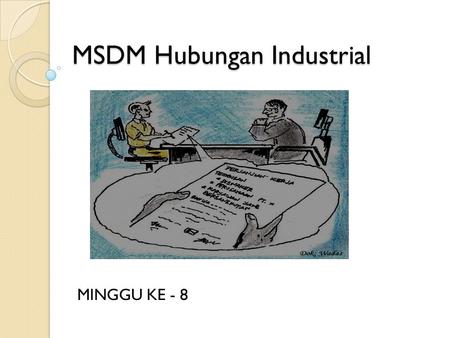 MSDM Hubungan Industrial
