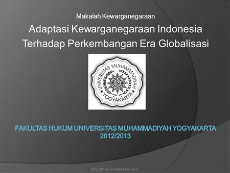 Fakultas hukum universitas muhammadiyah yogyakarta 2012/2013