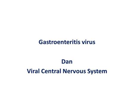 Gastroenteritis virus