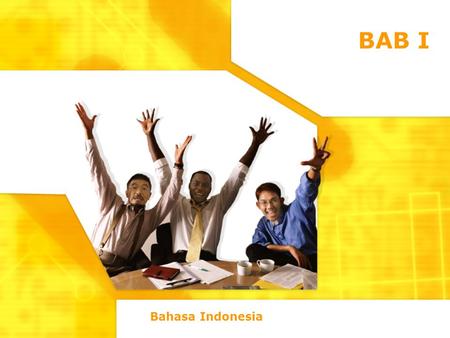 BAB I Bahasa Indonesia.