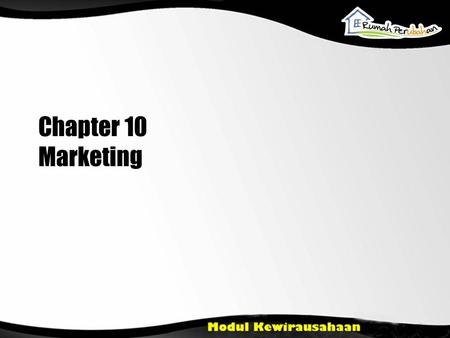 Chapter 10 Marketing.