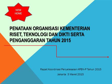 Rapat Koordinasi Penyelesaian APBN-P Tahun 2015
