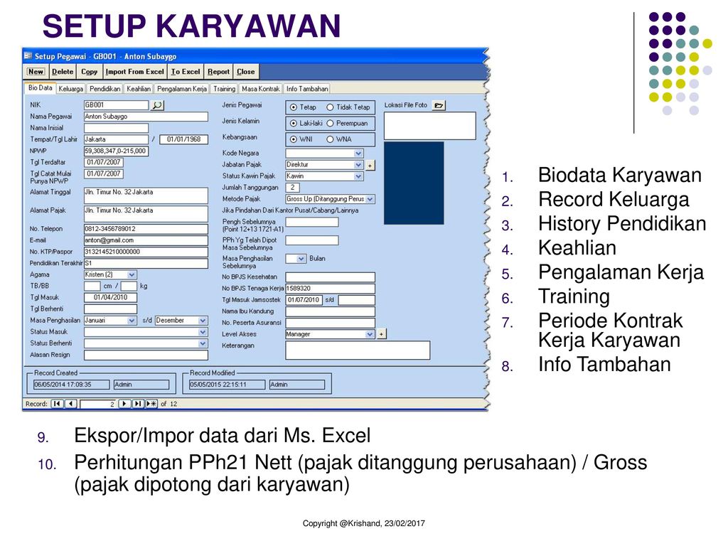 Form Pajak 1721 A1