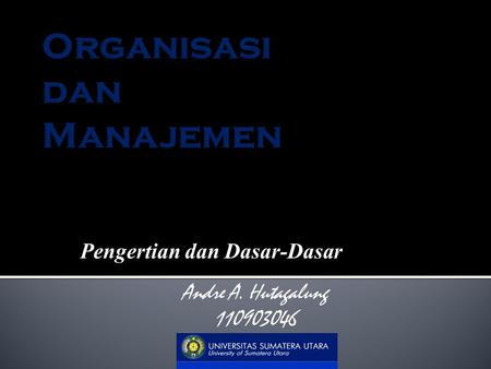 Organisasi dan Manajemen