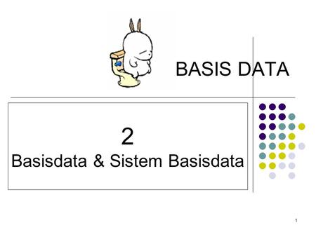 Basisdata & Sistem Basisdata